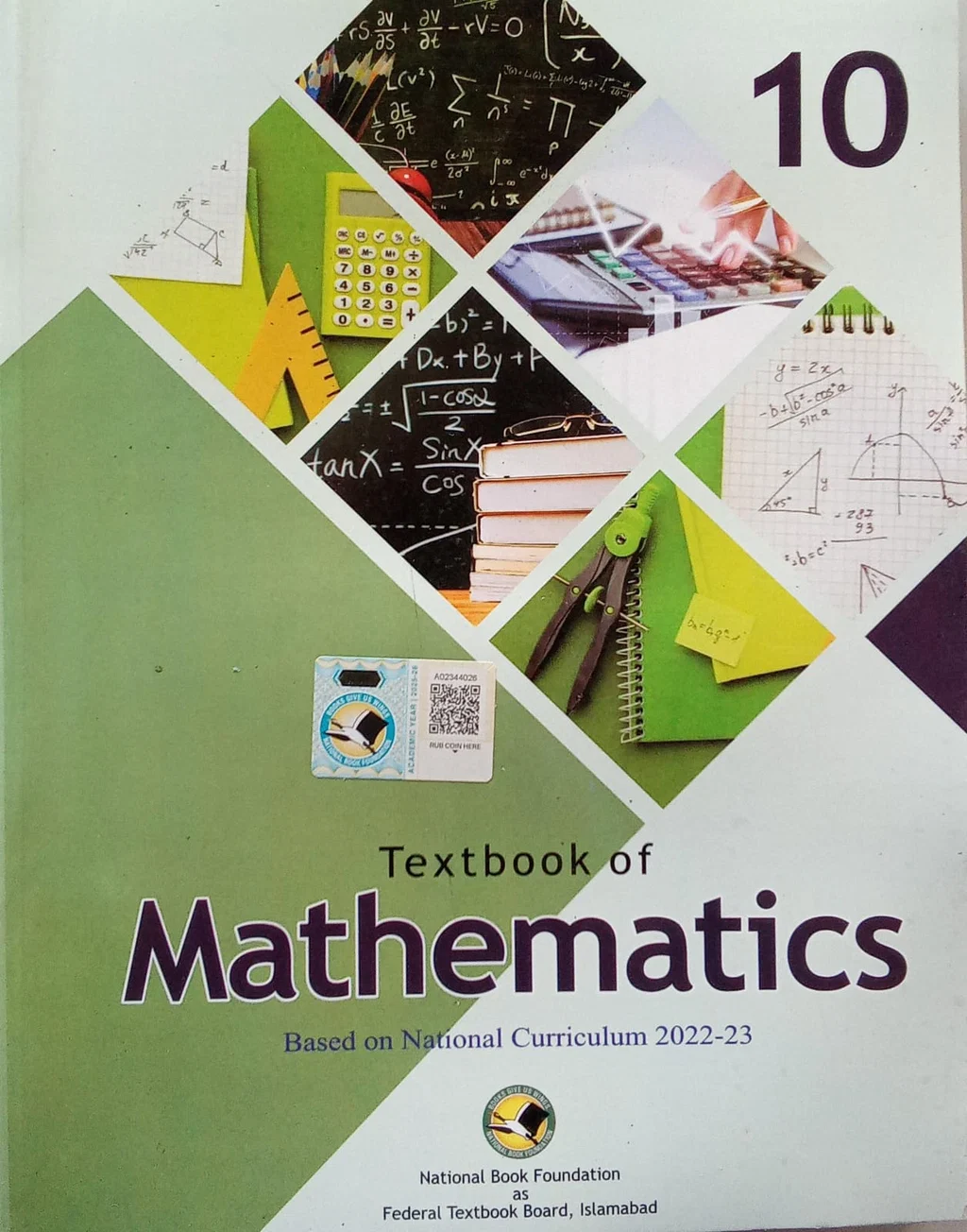 Textbook of Mathematics Grade 10 (FBISE / NBF)