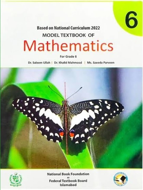 Model Textbook of Mathematics Grade 6 (FBISE / NBF)